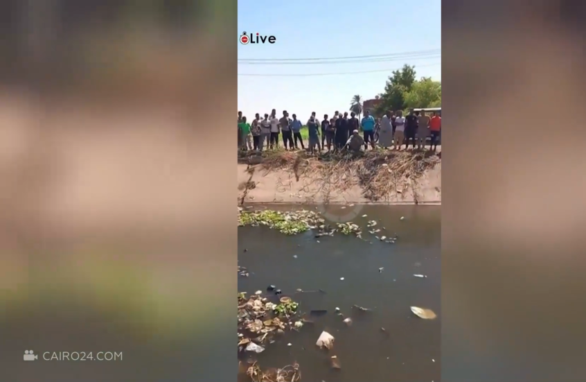 مشاهد من موقع حادث مروع في مصر أدى إلى مصرع 9 أطفال