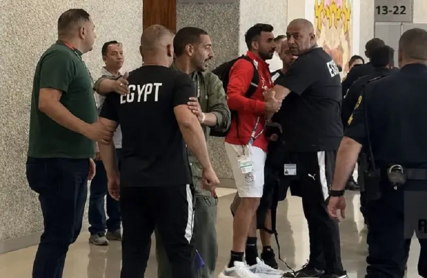 الشرطة الأمريكية يكشف تفاصيل مشادة مدير منتخب مصر في الفندق
