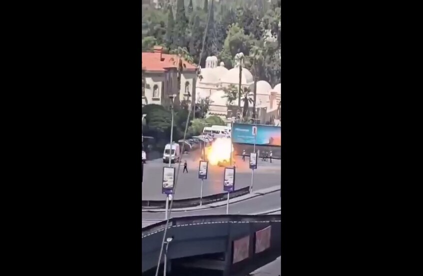 بعد 10 دقائق على مغادرة ماكرون.. شاهد عيان يكشف كواليس الانفجارين قرب "فورسيزنز" بدمشق