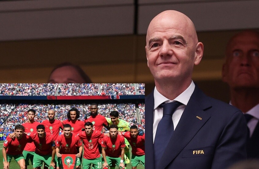 رئيس فيفا يوجه رسالة خاصة إلى منتخب المغرب بعد الخروج من مونديال 2026