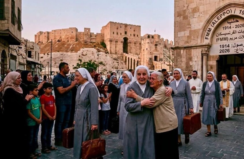 بعد 110 أعوام من الخدمة... راهبات الفرنسيسكان يودعن حلب ويطوين صفحة من تاريخ المدينة