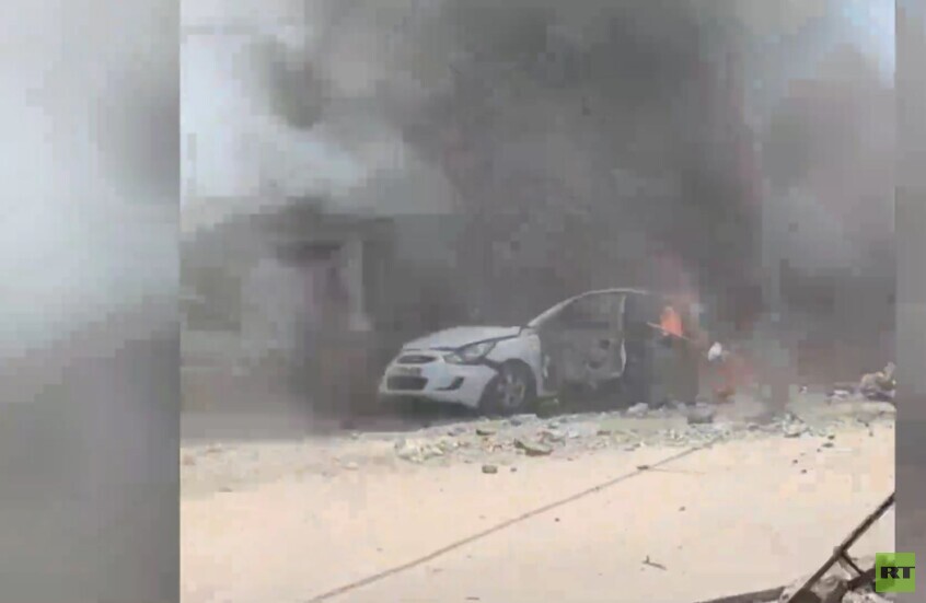غارة جوية إسرائيلية تستهدف مركبة في قطاع غزة