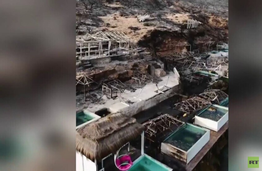 تونس.. لقطات جوية توثق آثار حرائق في بنزرت 