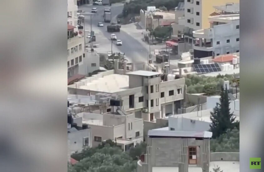 الضفة الغربية.. آليات عسكرية إسرائيلية تجوب شارع جنين - نابلس