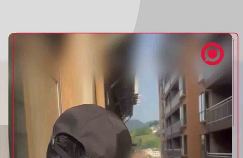 إنقاذ طفلة تبلغ 3 أعوام علقت خارج نافذة الطابق السابع بالصين