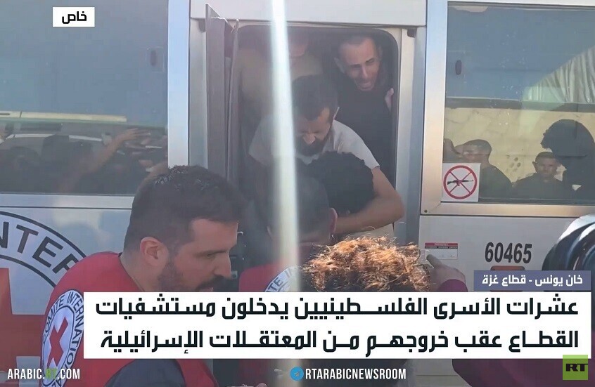 مشافي القطاع تستقبل الأسرى بعد السجون
