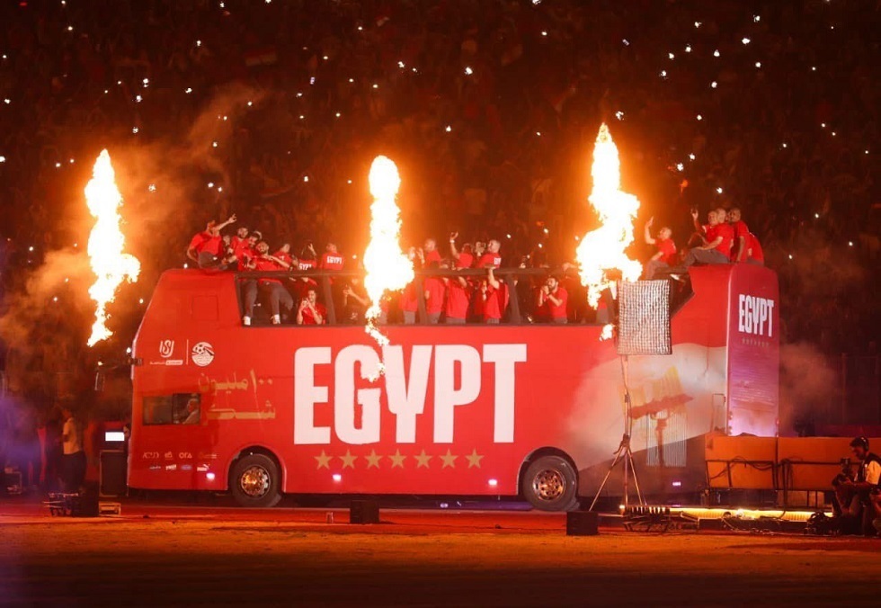 شاهد.. حفل تكريم مهيب لمنتخب مصر في استاد القاهرة