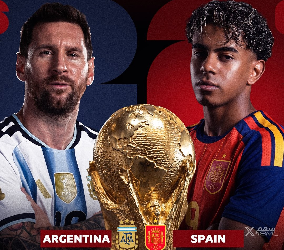 قنوات مجانية تنقل مباراة الأرجنتين وإسبانيا اليوم في نهائي كأس العالم