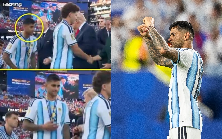 مقصودة أم عفوية؟.. روميرو يتجاهل ترامب خلال مراسم تتويج كأس العالم 2026