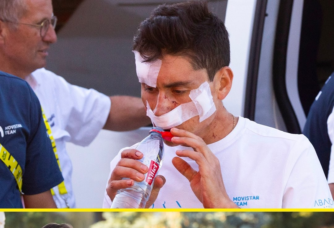 "ابحث عن الجماهير".. سر حادث الدراج الكولومبي في طواف فرنسا (فيديو)