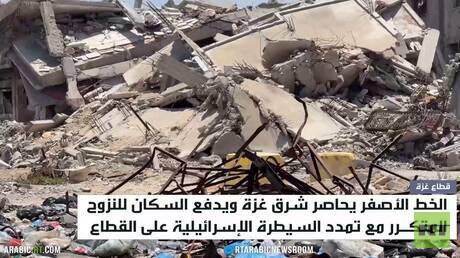 الخط الأصفر بغزة.. إكسير النزوح المتمدد