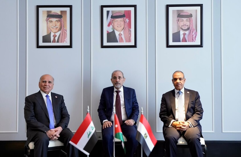 العراق والأردن ومصر يتفقون على تفعيل آلية التعاون الثلاثي  لتعزيز التكامل الاقتصادي وأمن الطاقة