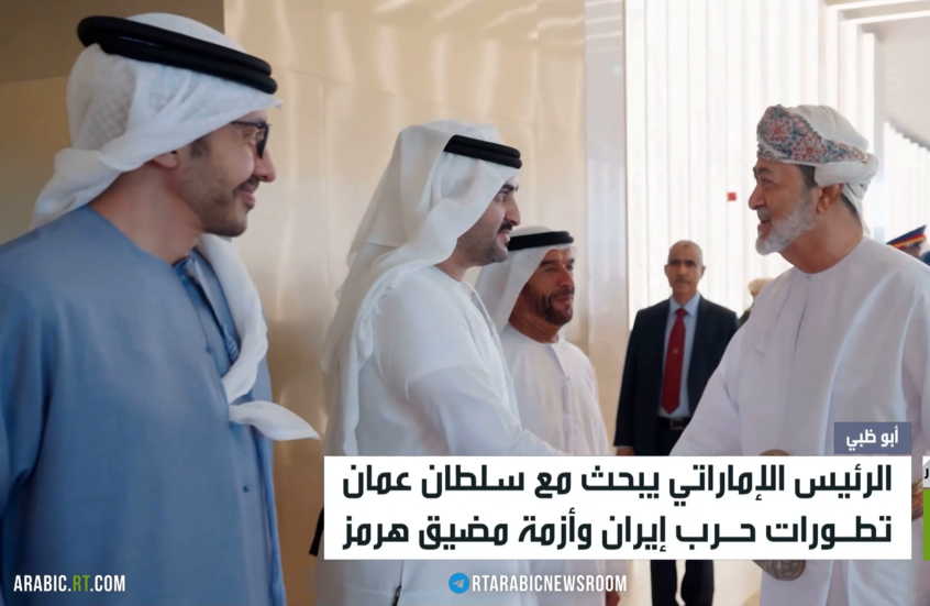 الرئيس الإماراتي يستقبل سلطان عُمان