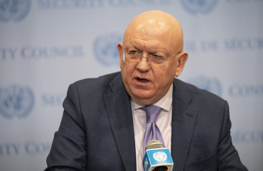 مندوب روسيا بمجلس الأمن : استخدام المسيرات في مدينة الزاوية الليبية يكشف ثغرات حظر السلاح