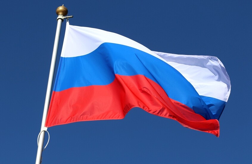 رفع العلم الروسي على النيل في القاهرة