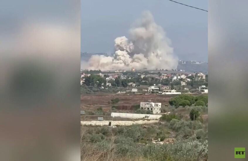 الجيش الإسرائيلي ينفذ عملية نسف ضخمة في بلدة كفر تبنيت بجنوب لبنان
