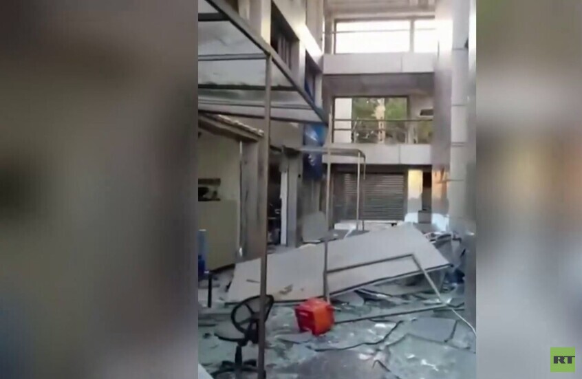 جنوب لبنان.. آثار الغارة الإسرائيلية العنيفة على بلدة النبطية