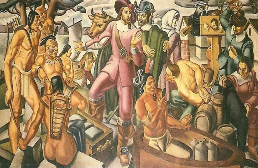 لوحة فنية تعود إلى عام 1937 تشعل اﻹنترنت بنظرية السفر عبر الزمن