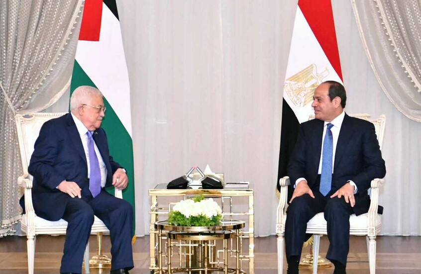 "خط أحمر ضد التهجير".. السيسي يستقبل عباس في القاهرة