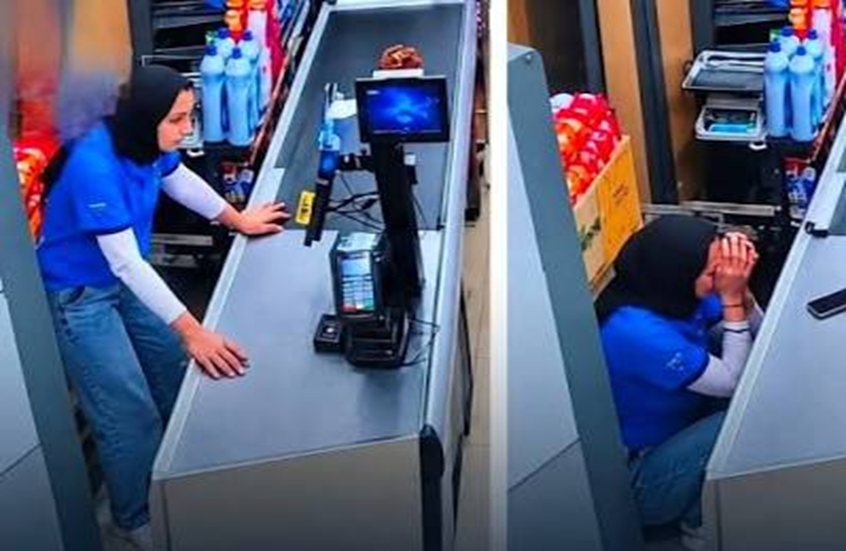 فتاة تبكي بسبب صعوبات في العمل