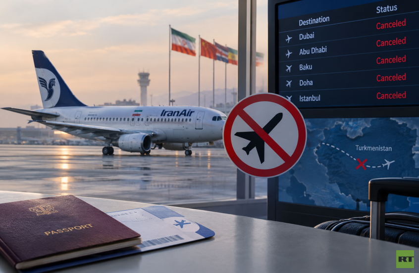 ألغت شركات الطيران الإيرانية جميع رحلاتها إلى الإمارات العربية المتحدة منذ منتصف الليلة الماضية.