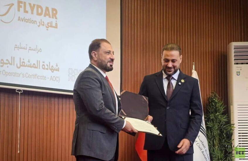 شركة طيران سورية خاصة تتسلم من الهيئة العامة للطيران المدني أول شهادة مشغل جوي بعد سقوط نظام الأسد