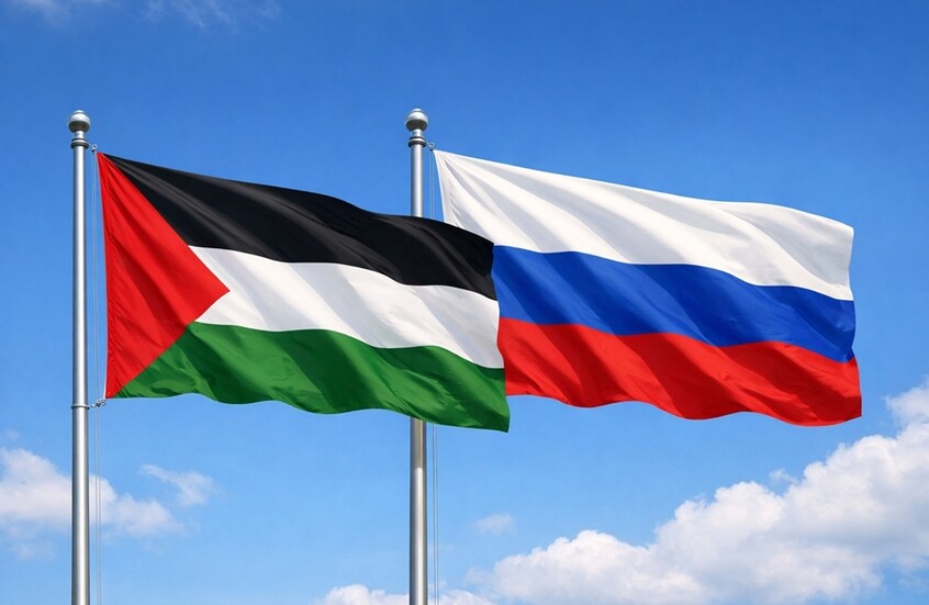 العلمان الروسي والفلسطيني