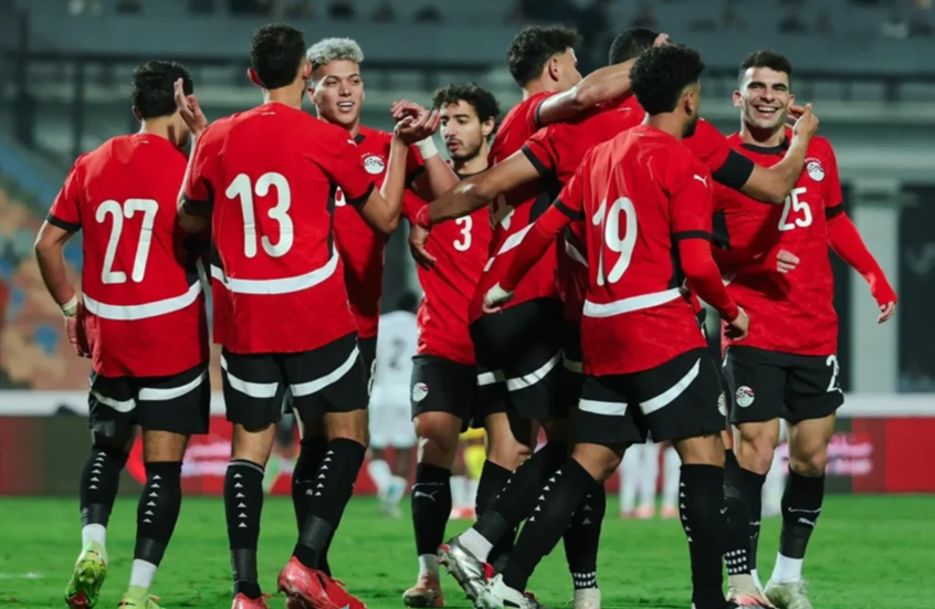 لاعبو منتخب مصر خلال إحدى المباريات