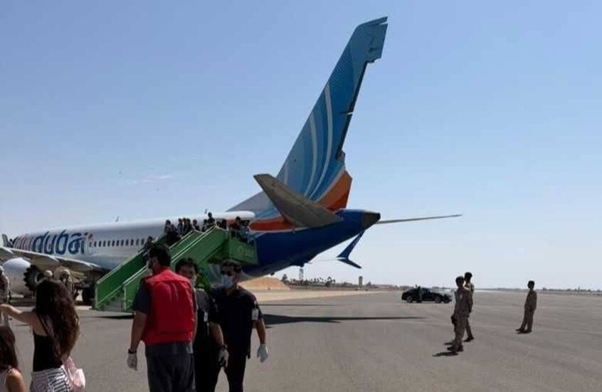 بيان من مطار تبوك حول الهبوط الاضطراري لرحلة "فلاي دبي" بعد نداء استغاثة