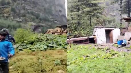 نيبال.. فيديو متداول يوثق لحظة انهيار أرضي كبير قرب منازل المواطنين