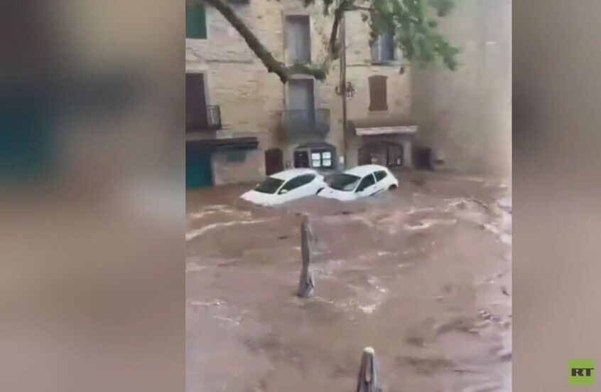 فرنسا.. الأمطار الغزيرة تحول شوارع مدينة مونبلييه إلى أنهار