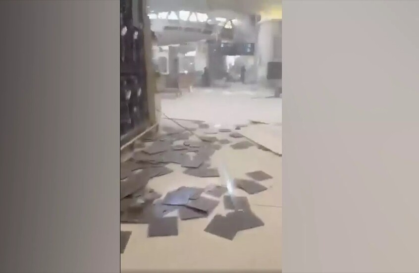 التحالف: اعتراض صاروخ كروز في محيط مطار الملك خالد بالرياض واندلاع حريق في صالة جراء سقوط مقذوف