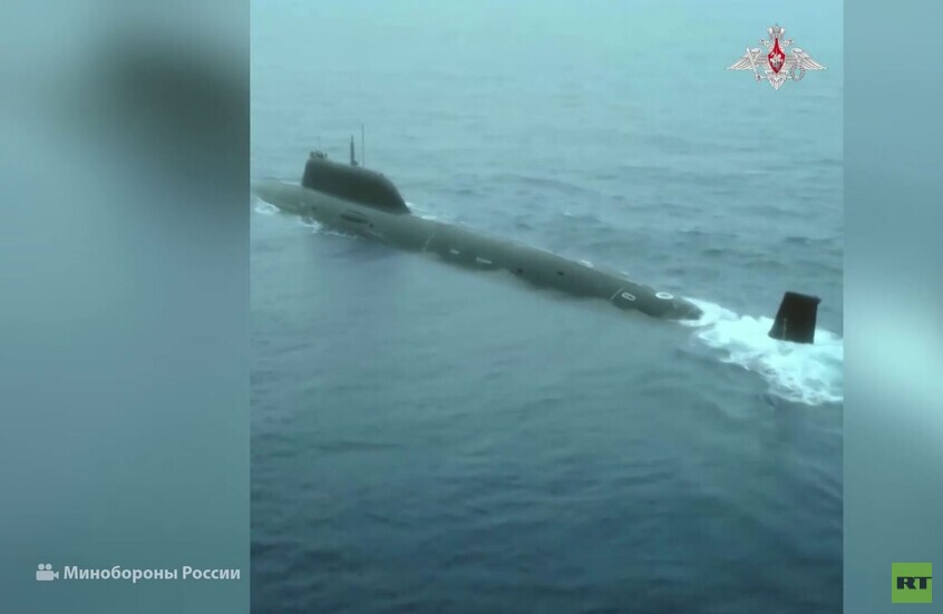 تدريبات تكتيكية لغواصة الطرادة النووية "نوفوسيبيرسك" في المحيط الهادئ