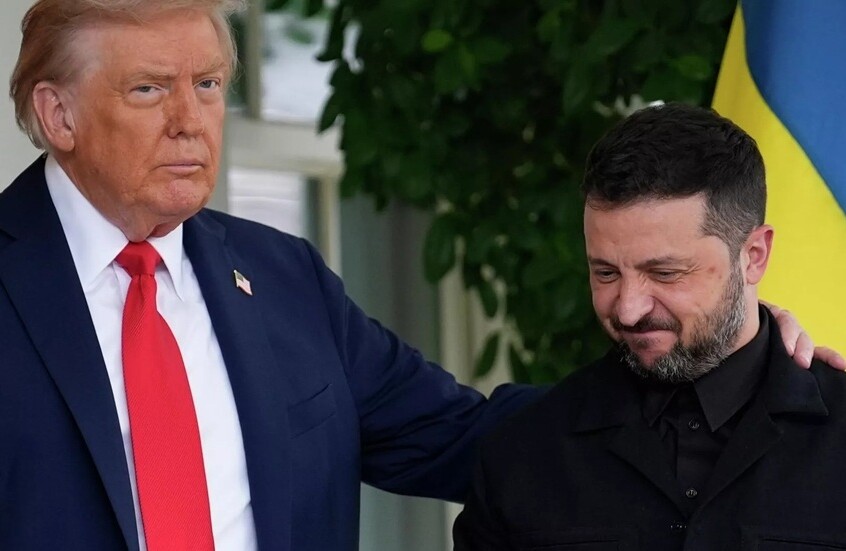الرئيس الأمريكي دونالد ترامب وفلاديمير زيلينسكي