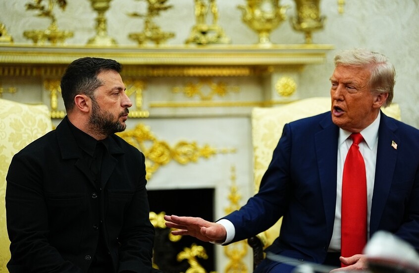 لقاء الرئيس الأمريكي دونالد ترامب وفلاديمير زيلينسكي في البيت الأبيض