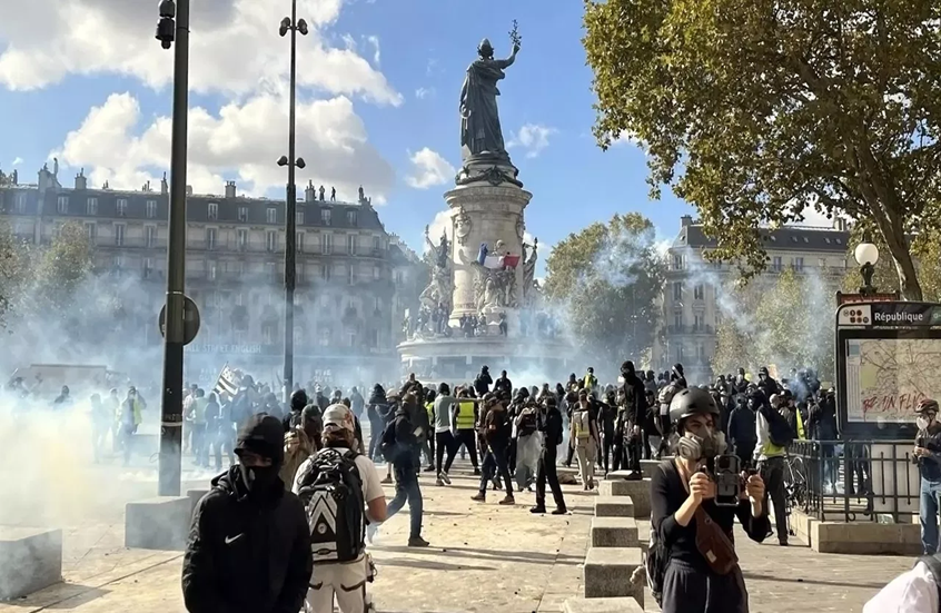فرنسا تعتقل أكثر من 270 من المحتجين وسط مظاهرات حاشدة