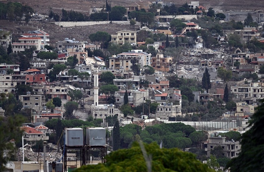 مشهد من إحدى مناطق جنوب لبنان، في 2 أكتوبر 2026.