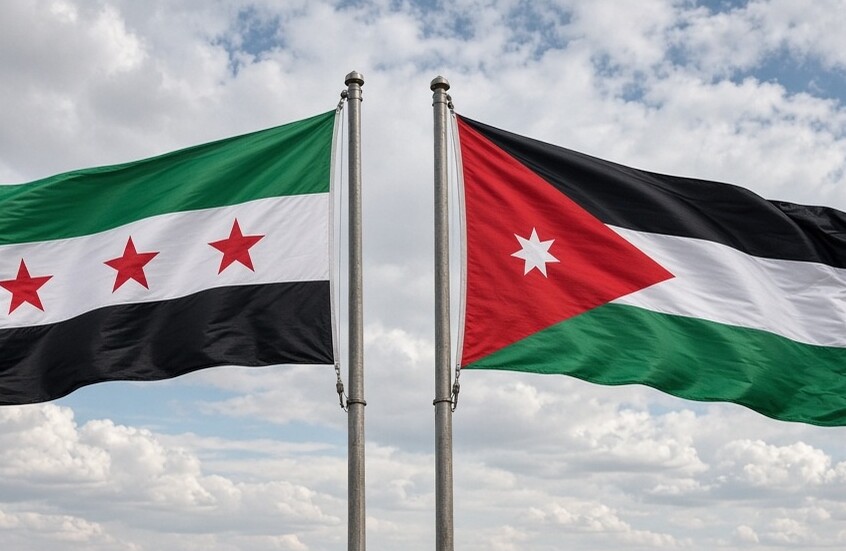 علمي سوريا والأردن