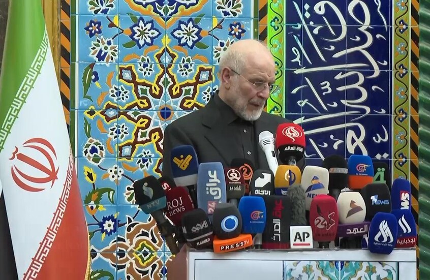 رئيس البرلمان ‌الإيراني يتمسك بشروط طهران ⁠السبعة