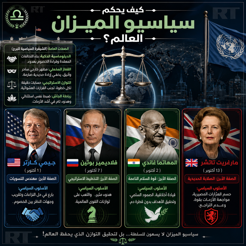 ميزان في الكرملين.. قراءة رمزية في عيد ميلاد بوتين